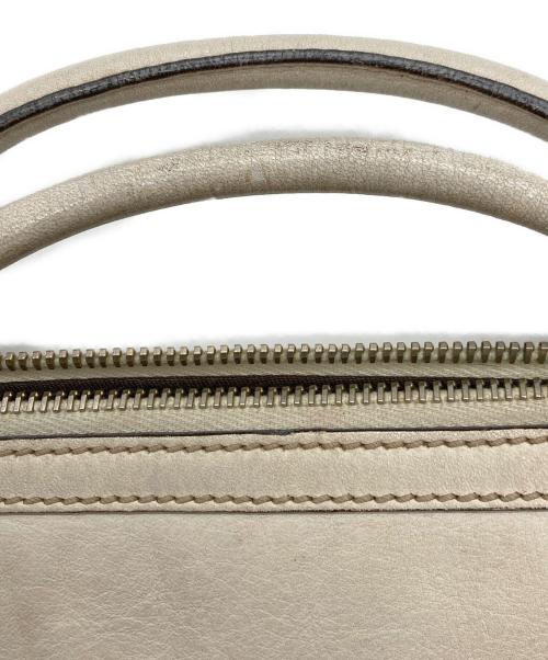 GUCCI（グッチ）GUCCI (グッチ) ミニボストンバッグ ベージュ×ホワイトの古着・服飾アイテム