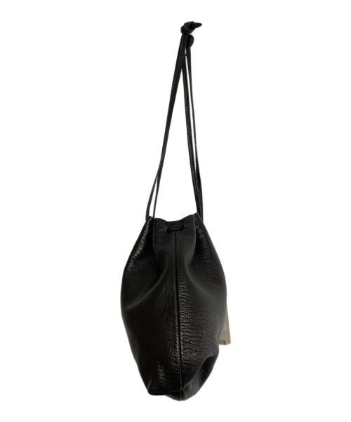 MASTER&CO.（マスターアンドコー）MASTER&CO. (マスターアンドコー) Goat Leather Kinchaku Bag/ゴートレザー巾着バッグ ブラック サイズ:SIZE F 未使用品の古着・服飾アイテム