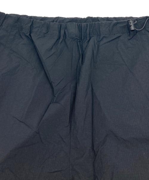 digawel（ディガウェル）digawel (ディガウェル) ガーメイントダイ リサイクルナイロンタスランリップハーフパンツ ブラック サイズ:SIZE 2 未使用品の古着・服飾アイテム
