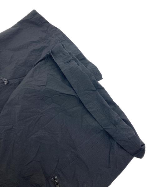 digawel（ディガウェル）digawel (ディガウェル) ガーメイントダイ リサイクルナイロンタスランリップハーフパンツ ブラック サイズ:SIZE 2 未使用品の古着・服飾アイテム