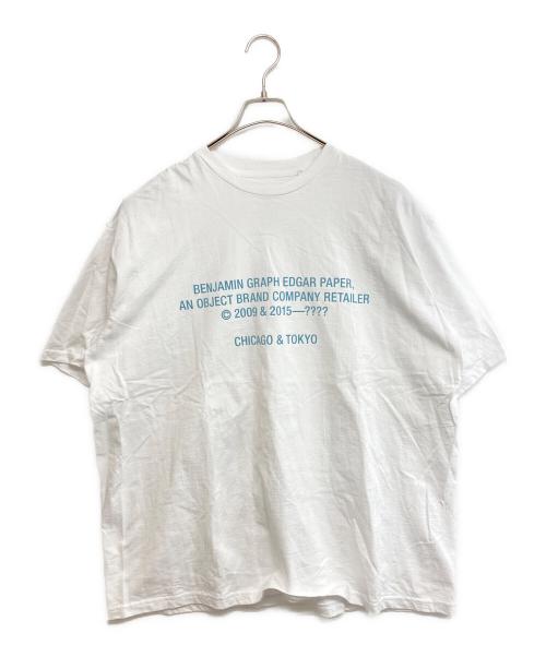 Graphpaper（グラフペーパー）Graphpaper (グラフペーパー) BENJAMIN GRAPH EDGAR PAPER S/S Oversized Tee ホワイト サイズ:SIZE 0/S 未使用品の古着・服飾アイテム