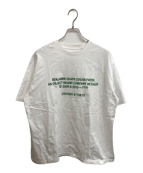 Graphpaper（グラフペーパー）Graphpaper (グラフペーパー) BENJAMIN GRAPH EDGAR PAPER S/S Oversized Tee ホワイト サイズ:SIZE O/Sの古着・服飾アイテム