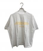 Graphpaperグラフペーパー）の古着「BENJAMIN GRAPH EDGAR PAPER S/S Oversized Tee」｜ホワイト