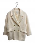 STRATAエストラータ）の古着「エアリーループミドルコート」｜アイボリー