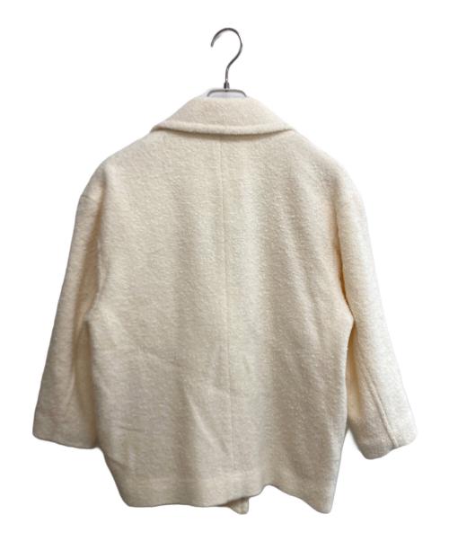 STRATA（エストラータ）STRATA (エストラータ) エアリーループミドルコート アイボリー サイズ:SIZE FREEの古着・服飾アイテム