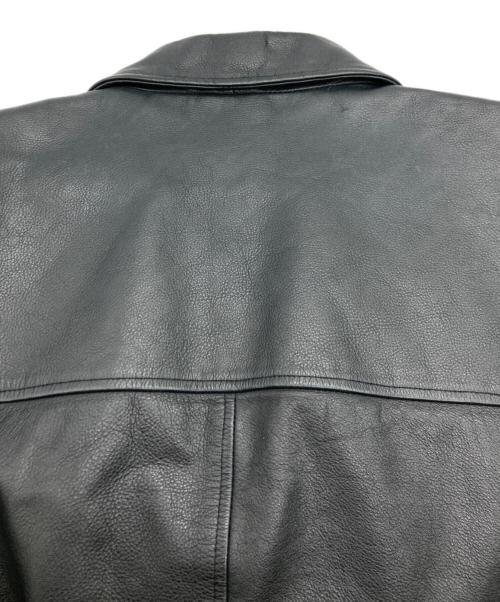 GAP（ギャップ）GAP (ギャップ) レザーカーコート ブラック サイズ:SIZE Lの古着・服飾アイテム