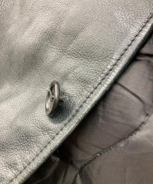 GAP（ギャップ）GAP (ギャップ) レザーカーコート ブラック サイズ:SIZE Lの古着・服飾アイテム