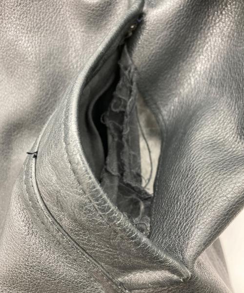 GAP（ギャップ）GAP (ギャップ) レザーカーコート ブラック サイズ:SIZE Lの古着・服飾アイテム