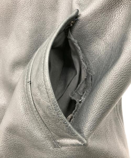 GAP（ギャップ）GAP (ギャップ) レザーカーコート ブラック サイズ:SIZE Lの古着・服飾アイテム