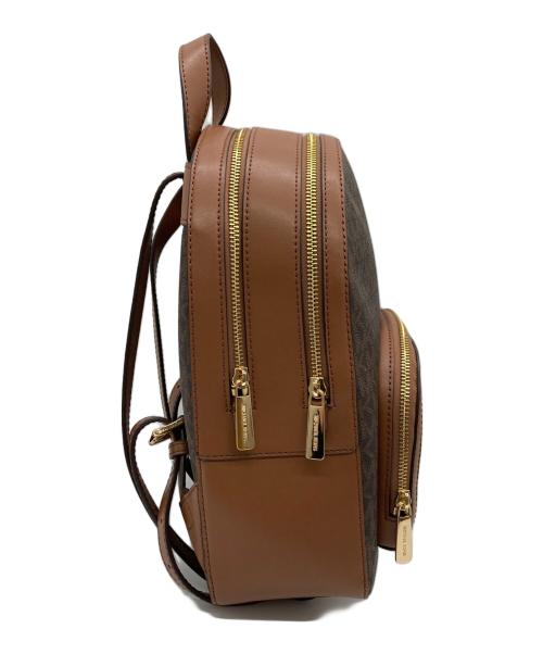 MICHAEL KORS（マイケル・コース）MICHAEL KORS (マイケル・コース) モノグラム バックパック ブラウン サイズ:実寸サイズをご参照下さい。の古着・服飾アイテム
