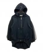COELコエル）の古着「チュールジップパーカー」｜ブラック