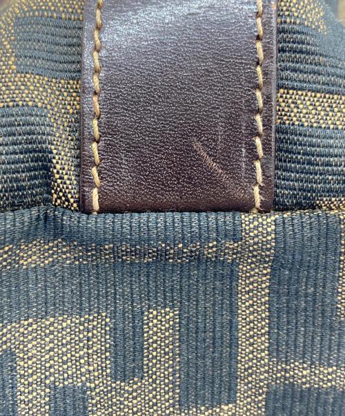 FENDI（フェンディ）FENDI (フェンディ) ズッカ柄バニティバッグ ブラック×ブラウンの古着・服飾アイテム