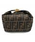 FENDI (フェンディ) ズッカ柄バニティバッグ ブラック×ブラウン：50000円