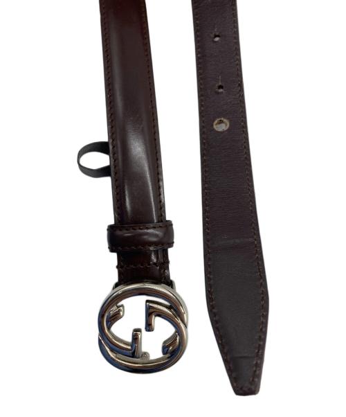 GUCCI（グッチ）GUCCI (グッチ) GGインターロッキングレザーベルトの古着・服飾アイテム