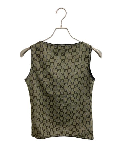 FENDI（フェンディ）FENDI (フェンディ) ズッカ柄タンクトップ ベージュ サイズ:SIZE42の古着・服飾アイテム
