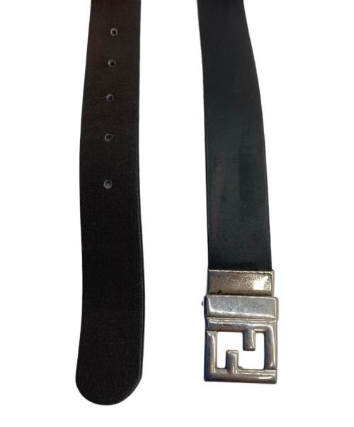 FENDI（フェンディ）FENDI (フェンディ) ズッカロゴバックル レザーベルト ブラックの古着・服飾アイテム