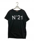 N°21 numero ventunoヌメロヴェントゥーノ）の古着「半袖Tシャツ」｜ブラック