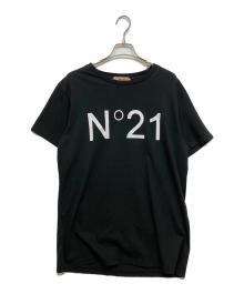 N°21 numero ventuno（ヌメロヴェントゥーノ）の古着「半袖Tシャツ」｜ブラック