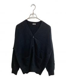 cash&barba（キャッシュ&バルバ）の古着「MONGOLIAN CASHMERE CARDIGAN」｜ブラック