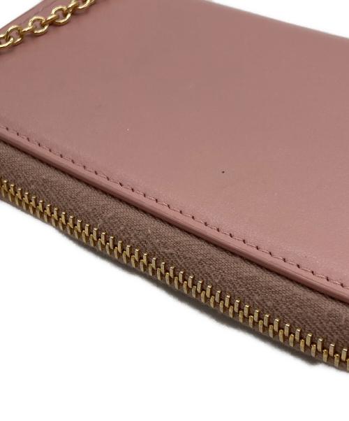 MIU MIU（ミュウミュウ）MIU MIU (ミュウミュウ) リボンモチーフコインケース ピンク サイズ:実寸サイズをご参照下さい。の古着・服飾アイテム