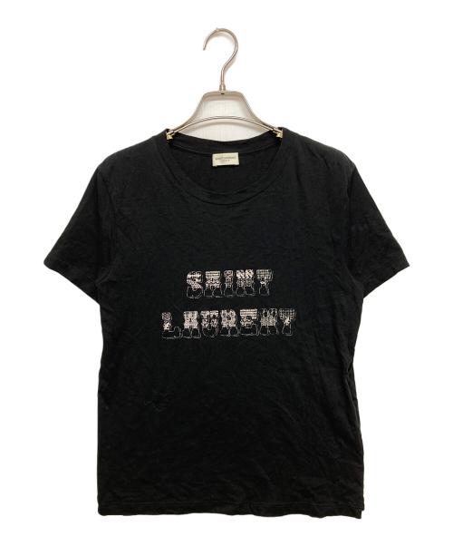 Saint Laurent Paris（サンローランパリ）Saint Laurent Paris (サンローランパリ) 半袖Tシャツ ブラック サイズ:SIZE XSの古着・服飾アイテム