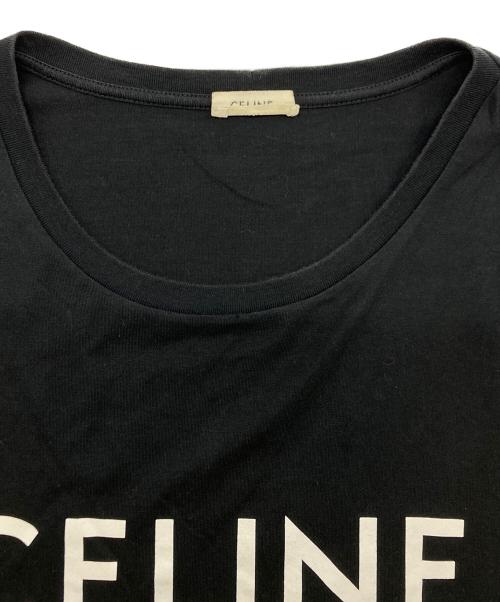 CELINE（セリーヌ）CELINE (セリーヌ) ロゴプリントTシャツ ブラック サイズ:SIZE Mの古着・服飾アイテム