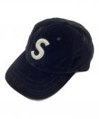 SUPREMEシュプリーム）の古着「Sロゴベロアキャップ」｜ブラック