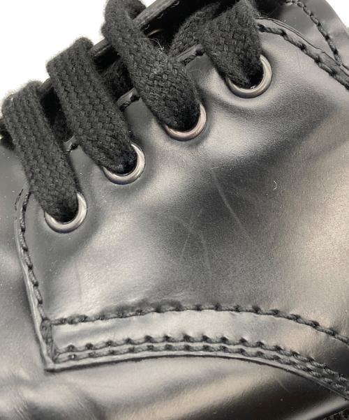PRADA（プラダ）PRADA (プラダ) ロックサンド ブラッシュドロイスレザー レースアップシューズ ブラック サイズ:SIZE 7 1/2の古着・服飾アイテム