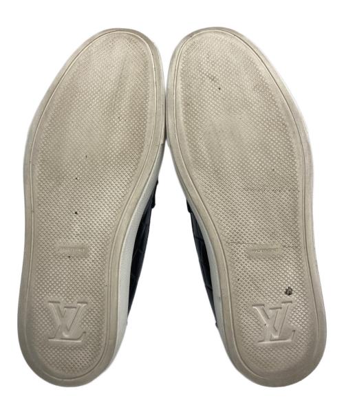 LOUIS VUITTON（ルイ ヴィトン）LOUIS VUITTON (ルイ ヴィトン) 型押しローファー ブラック サイズ:SIZE 7の古着・服飾アイテム