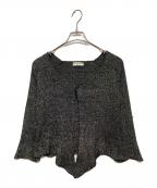 BALENCIAGAバレンシアガ）の古着「変形ラメニットカーディガン」｜ブラック
