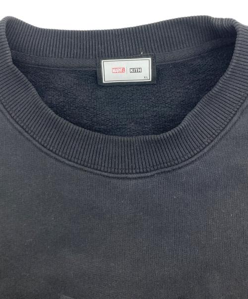 KITH（キス）KITH (キス) MARVEL (マーベル) Team Up crewneck ブラック サイズ:SIZE XLの古着・服飾アイテム