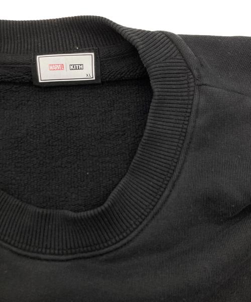 KITH（キス）KITH (キス) MARVEL (マーベル) Team Up crewneck ブラック サイズ:SIZE XLの古着・服飾アイテム