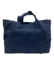 zattu（ザッツ）の古着「スエードトートバッグ」｜ネイビー