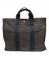 HERMES（エルメス）の古着「エールラインMMトートバッグ」｜ブラック×グレー