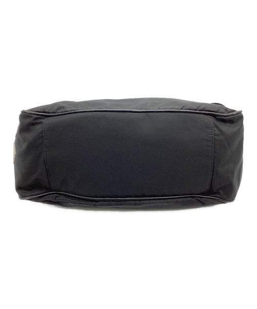 PRADA（プラダ）PRADA (プラダ) トライアングルロゴナイロンショルダーバッグ ブラックの古着・服飾アイテム