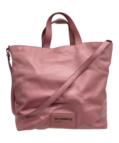 JIL SANDER NAVY（ジルサンダー ネイビー）JIL SANDER NAVY (ジルサンダー ネイビー) トートバッグ ピンク サイズ:実寸サイズをご参照下さい。　の古着・服飾アイテム