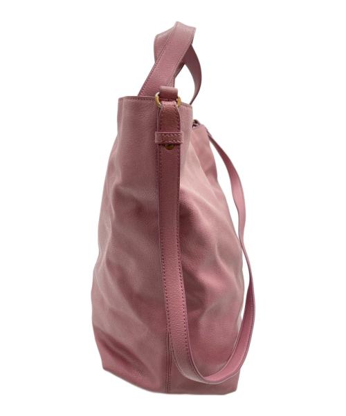 JIL SANDER NAVY（ジルサンダー ネイビー）JIL SANDER NAVY (ジルサンダー ネイビー) トートバッグ ピンク サイズ:実寸サイズをご参照下さい。　の古着・服飾アイテム
