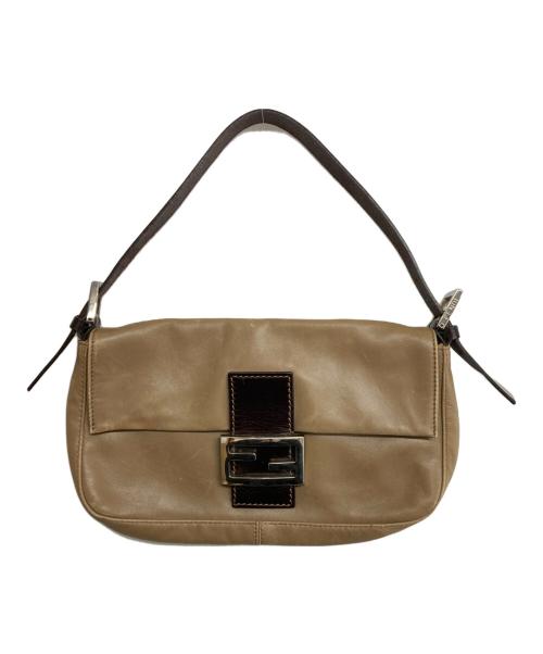 FENDI（フェンディ）FENDI (フェンディ) オールレザーワンショルダーバッグ ブラウン サイズ:実寸サイズをご参照下さい。の古着・服飾アイテム