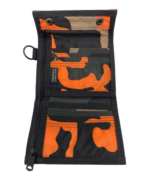 PORTER（ポーター）PORTER (ポーター) PS CAMO WALLET オレンジの古着・服飾アイテム