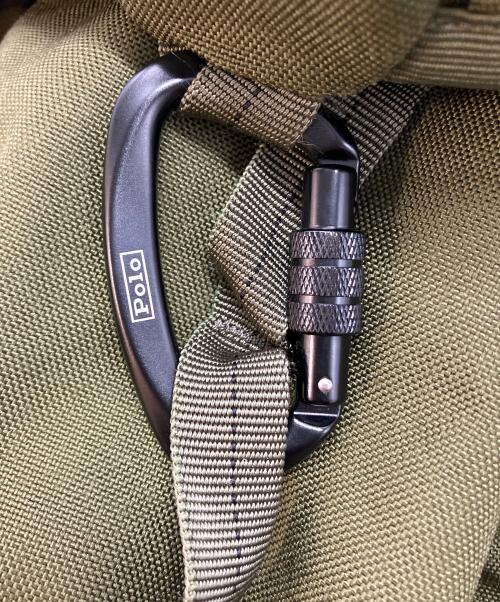POLO RALPH LAUREN（ポロ・ラルフローレン）POLO RALPH LAUREN (ポロ・ラルフローレン) ナイロン オックスフォード アウトドア バックパック オリーブの古着・服飾アイテム