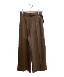 Lily Brown（リリーブラウン）の古着「ハートチャームサイドラインパンツ」｜ブラウン