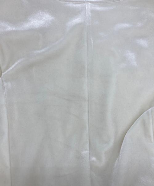 Lily Brown（リリーブラウン）Lily Brown (リリーブラウン) ベロアペプラムフリルトップス ホワイト サイズ:SIZE Freeの古着・服飾アイテム