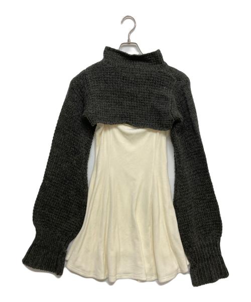 ANDMARY（アンドマリー）ANDMARY (アンドマリー) Zoey velour set dress　AM1498 グレー サイズ:SIZE Freeの古着・服飾アイテム