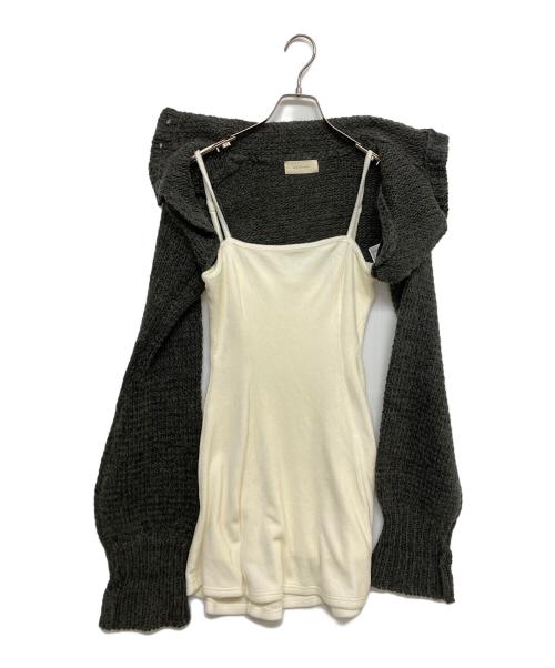 ANDMARY（アンドマリー）ANDMARY (アンドマリー) Zoey velour set dress　AM1498 グレー サイズ:SIZE Freeの古着・服飾アイテム