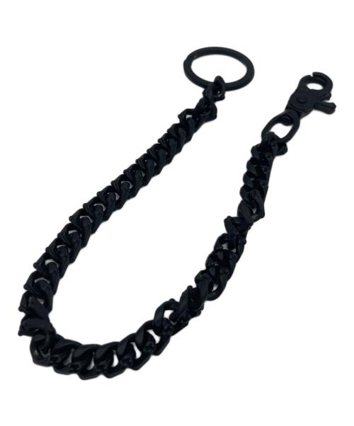 TAKAHIROMIYASHITA TheSoloIst.（タカヒロミヤシタ ザソロイスト）TAKAHIROMIYASHITA TheSoloIst. (タカヒロミヤシタ ザソロイスト) bone shaped wallet chaine. ブラックの古着・服飾アイテム