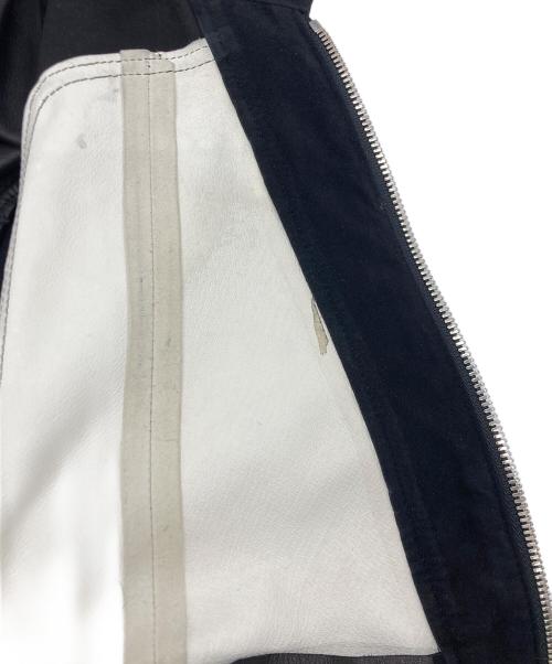 FORSOMEONE（フォーサムワン）FORSOMEONE (フォーサムワン) シープレザージャケット ブラック×ホワイト サイズ:SIZE50の古着・服飾アイテム