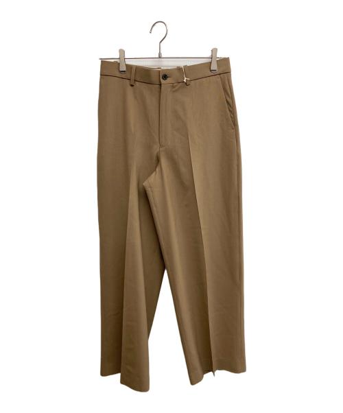 MARKAWARE（マーカウェア）MARKAWARE (マーカウェア) 3/72アルゼンチンウールトロピカルサバイバルクロス / フラットフロントワイドトラウザーズ ベージュ サイズ:SIZE1 未使用品の古着・服飾アイテム