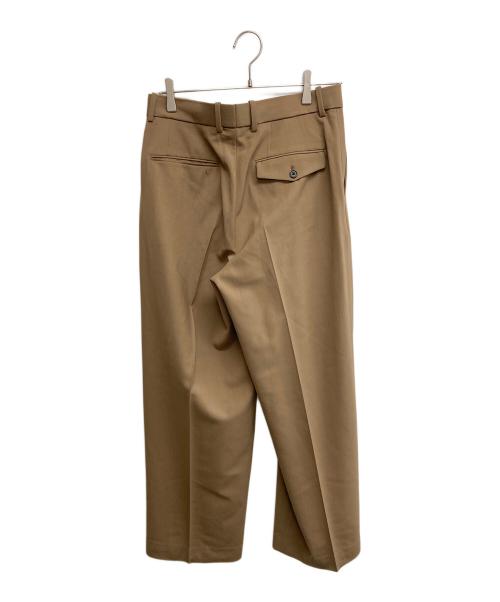 MARKAWARE（マーカウェア）MARKAWARE (マーカウェア) 3/72アルゼンチンウールトロピカルサバイバルクロス / フラットフロントワイドトラウザーズ ベージュ サイズ:SIZE1 未使用品の古着・服飾アイテム