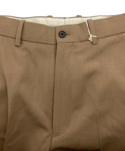 MARKAWARE（マーカウェア）MARKAWARE (マーカウェア) 3/72アルゼンチンウールトロピカルサバイバルクロス / フラットフロントワイドトラウザーズ ベージュ サイズ:SIZE1 未使用品の古着・服飾アイテム