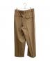 MARKAWARE (マーカウェア) 3/72アルゼンチンウールトロピカルサバイバルクロス / フラットフロントワイドトラウザーズ ベージュ サイズ:SIZE1 未使用品：35000円